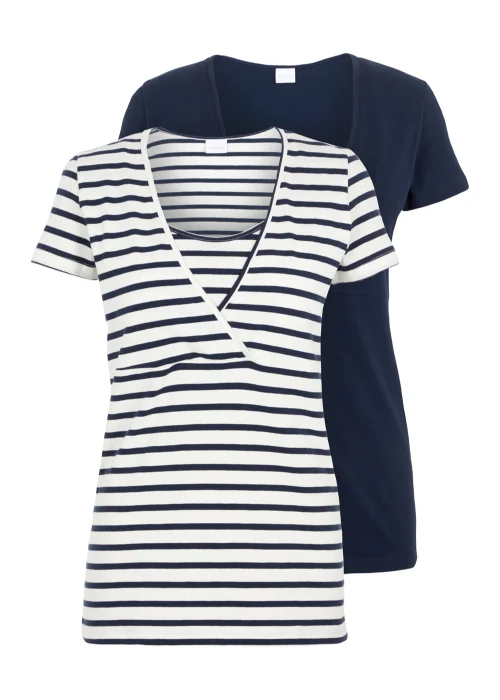 Mamalicious Maternity 2 Pack Nursing T-Shirts - XS - UK 6 Image 1