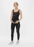 Mamalicious Maternity Black Active Leggings - 08-10 Image 4