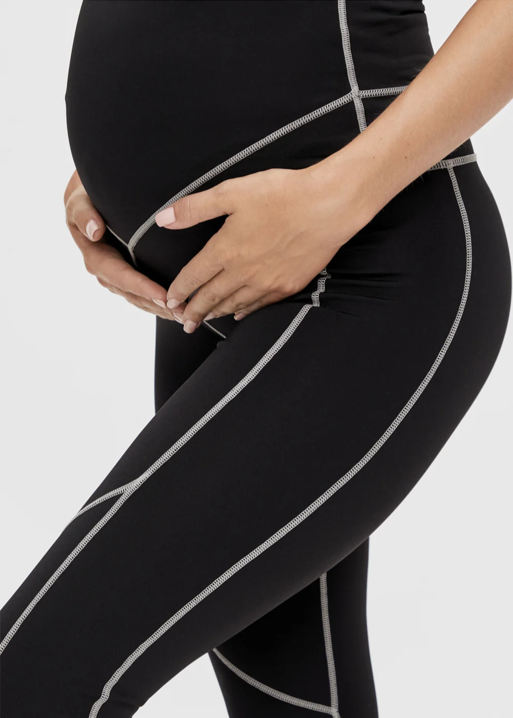 Mamalicious Maternity Black Active Leggings - 08-10 Image 5