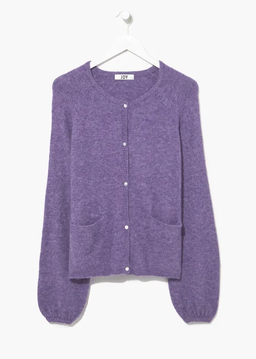 JDY Purple Andrea Cardigan - 6 Image 4
