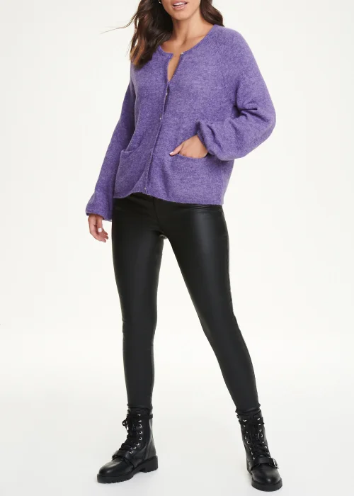 JDY Purple Andrea Cardigan - 6 Image 2