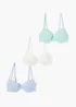 3 Pack Daisy Lace T-Shirt Bras - 32A Image 1