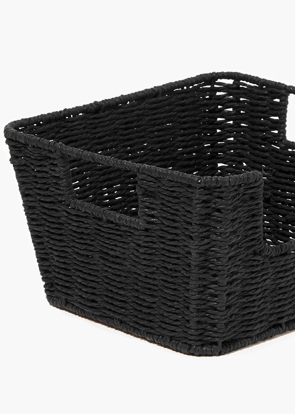 Black Woven Basket (25cm x 25cm x 15cm) Image 2