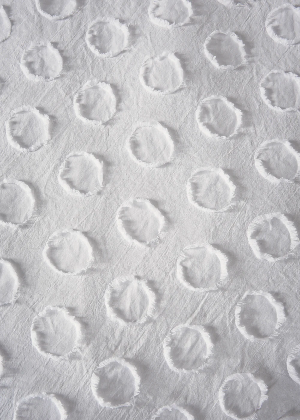 White Tufted Spot Duvet Cover - Double Image 2