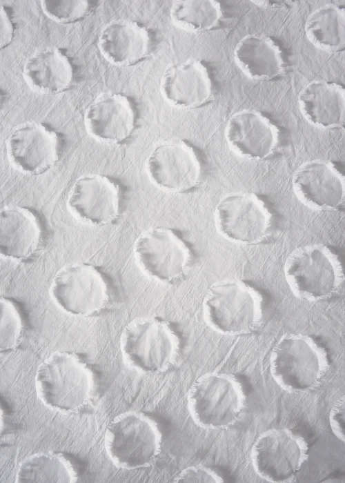 White Tufted Spot Duvet Cover - Double Image 2