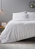 White Tufted Spot Duvet Cover - Double Image 1