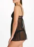 Black Sheer Lace Slip - Size 8 Image 3
