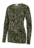 Mamalicious Maternity Green Print Nursing Top - XS - UK 6 Image 3