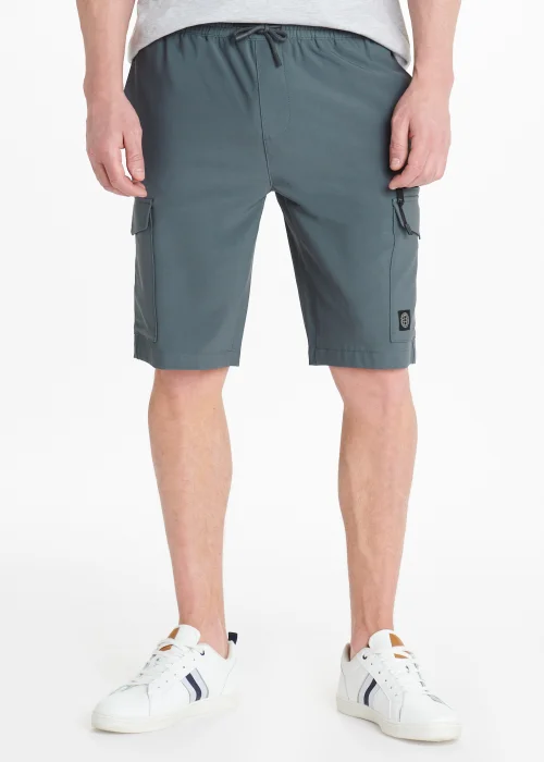 Grey Drawcord Cargo Shorts - 30 Image 1