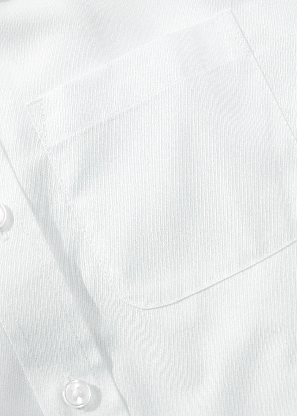 Boys 2 Pack White Slim Fit Short Sleeve School Shirts (4-16yrs) - 6 Yrs Image 2