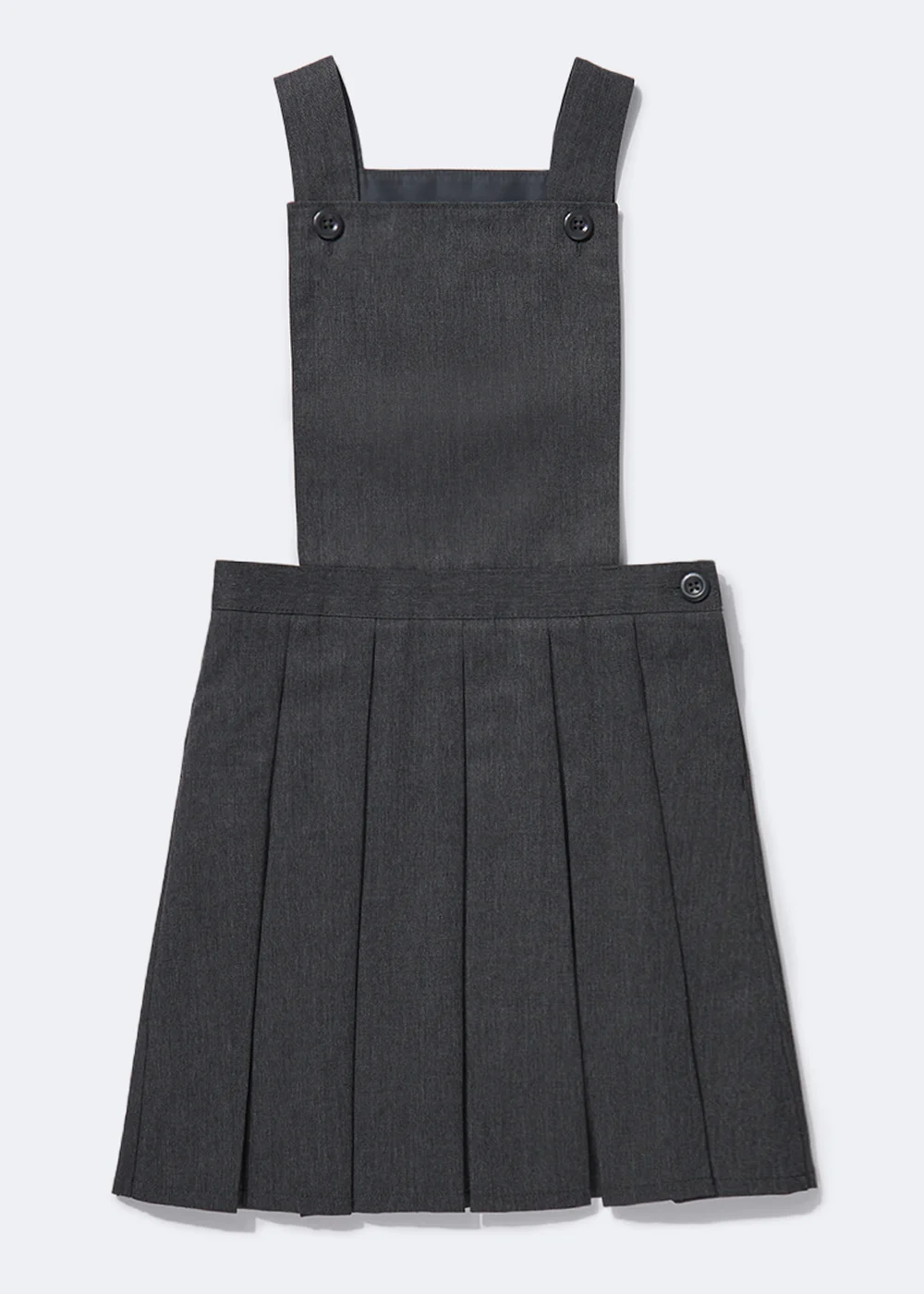 Girls Grey Box Pleat School Pinafore (4-15yrs) - 15 Yrs Image 1