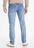 Light Wash Stretch Straight Fit Jeans - 30 R Image 1