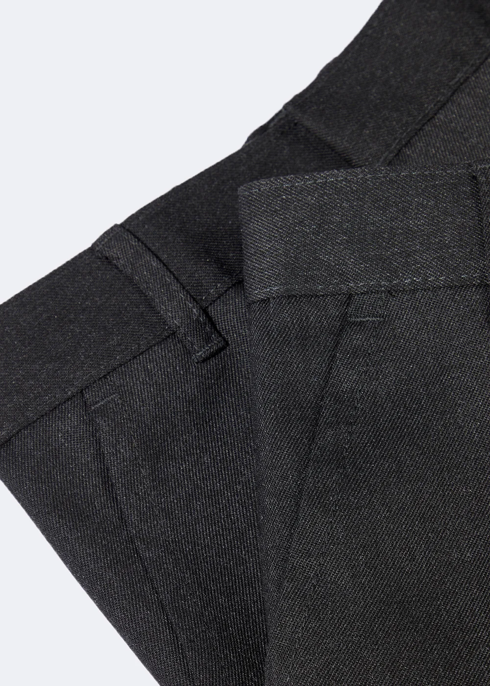 Boys 2 Pack Charcoal Slim Fit School Trousers (3-16yrs) - 7 Yrs Image 2