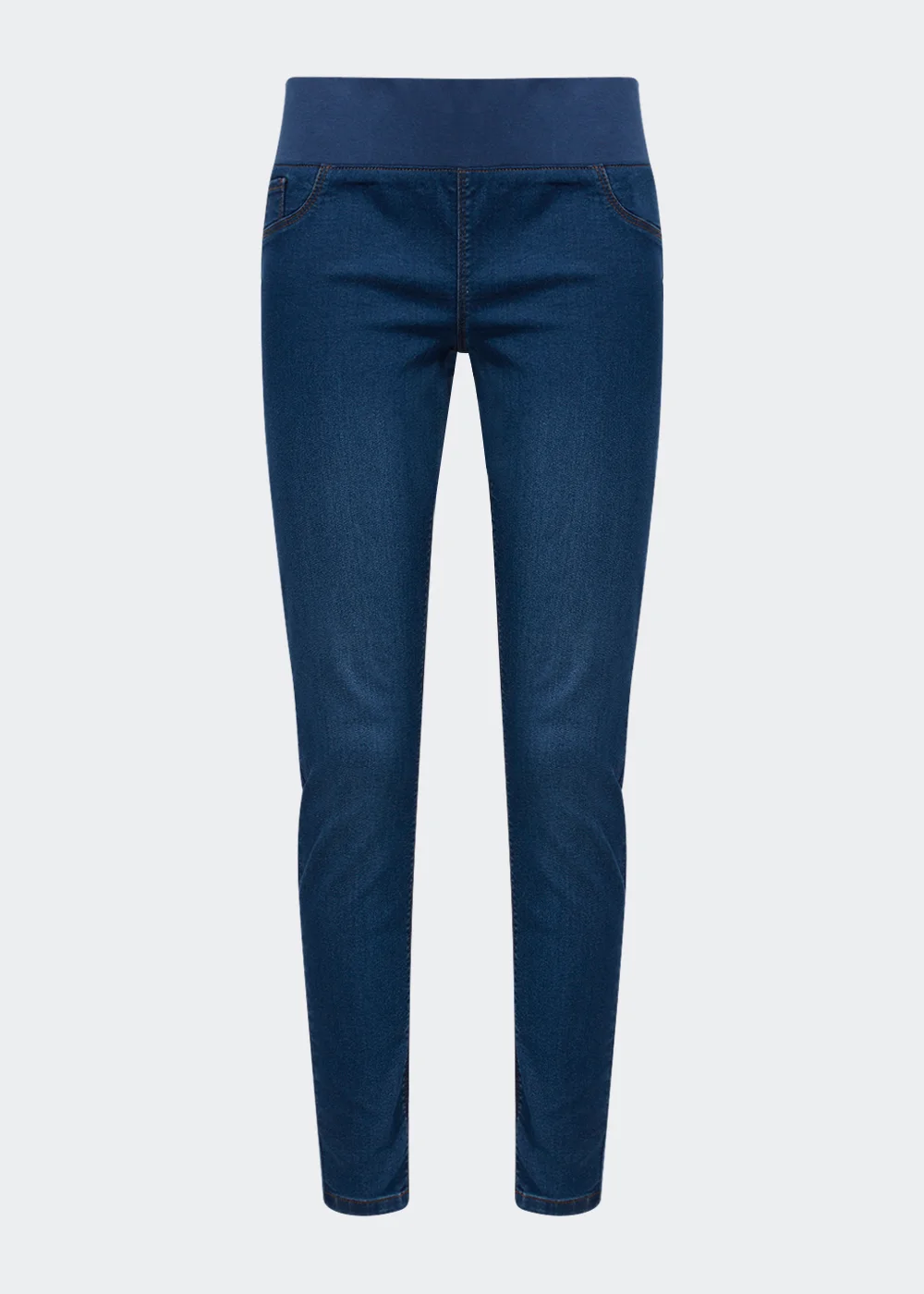 Maternity Rosie Mid Wash Under Bump Jeggings - Size 8 Image 2