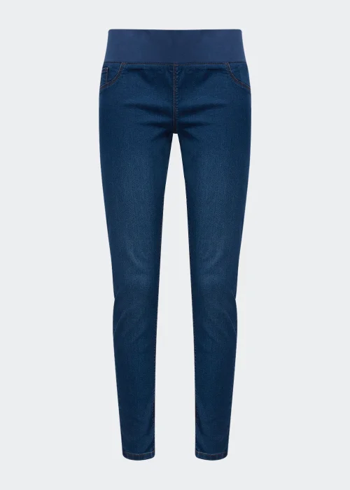 Maternity Rosie Mid Wash Under Bump Jeggings - Size 8 Image 2