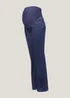 Maternity Sadie Mid Wash Over Bump Bootcut Jeans - Size 8 Image 2