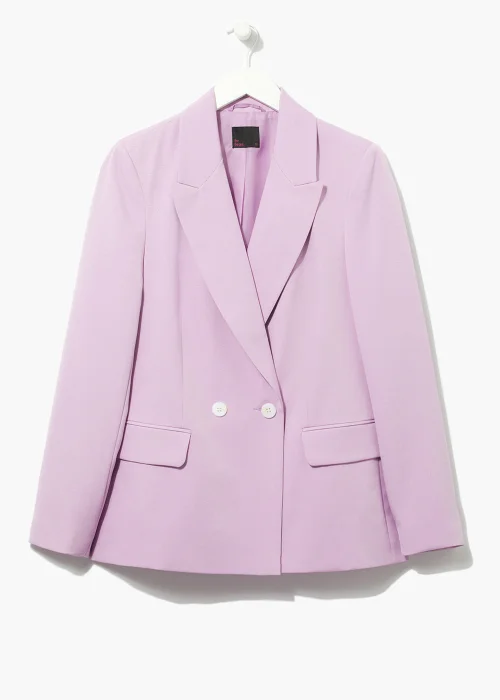 Be Beau Lilac Double Breasted Blazer - 6 Image 4