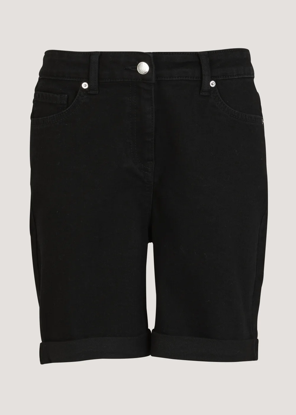 April Black Denim Shorts - 8 Image 5