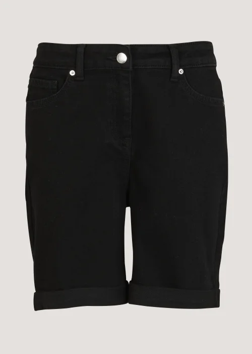 April Black Denim Shorts - 8 Image 5
