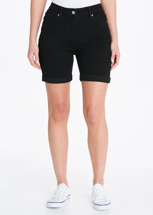 April Black Denim Shorts - 8 Image 1