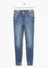 April Mid Wash Push Up Super Skinny Jeans (Long Length) - Size 08 33 leg Image 1