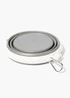 Grey Collapsible Duo Pet Bowl (28cm x 6cm) Image 2