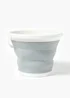 Grey Silicone Collapsible Bucket (31cm x 31cm x 24.5cm) Image 1