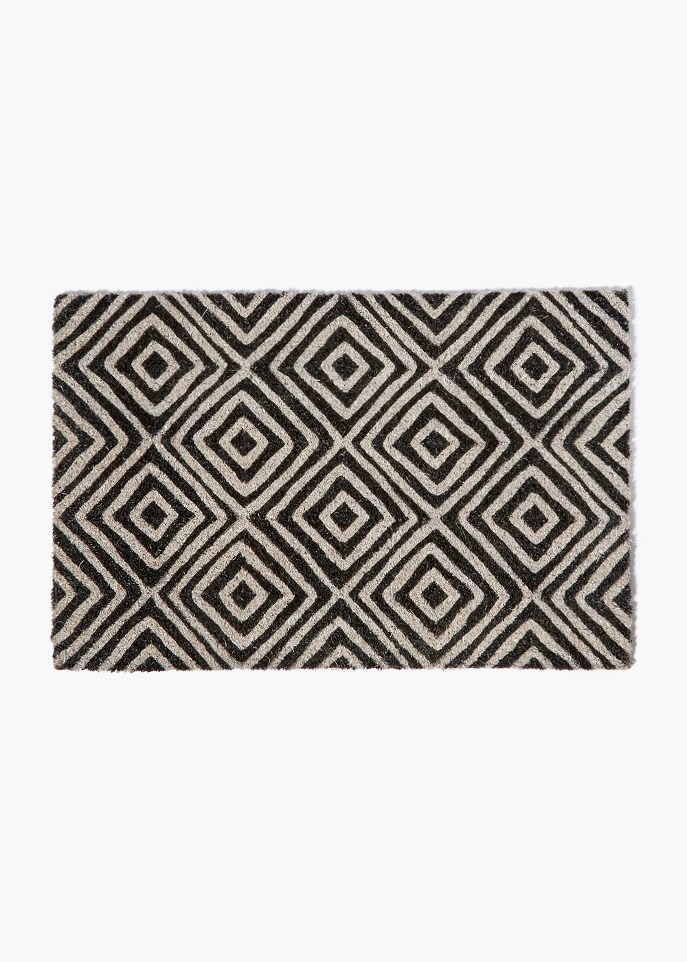 Black Geometric Doormat Image 1
