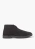 Navy Suede Desert Boots - Size 6 Image 1