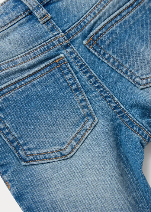 Boys Light Wash Knitted Skinny Jeans (9mths-6yrs) - 9-12 months Image 2