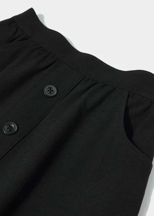 Girls Black Button Front School Skirt (4-13yrs) - 3 Yrs Image 3