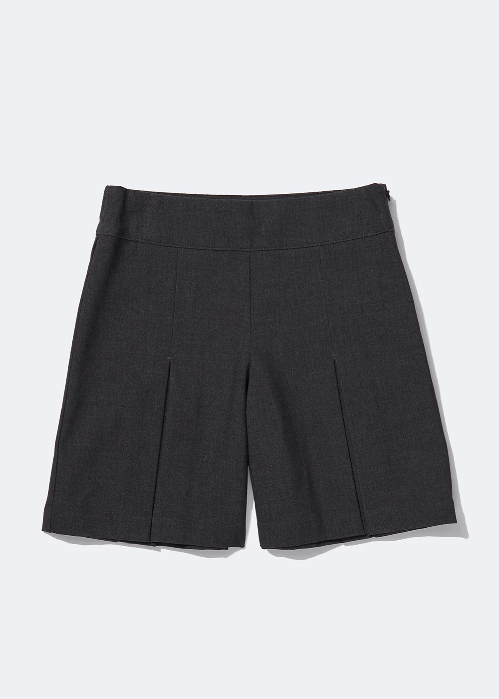 Girls Grey Culotte School Shorts (6-13yrs) - 6 Yrs Image 1