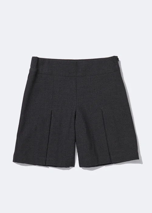 Girls Grey Culotte School Shorts (6-13yrs) - 6 Yrs Image 1