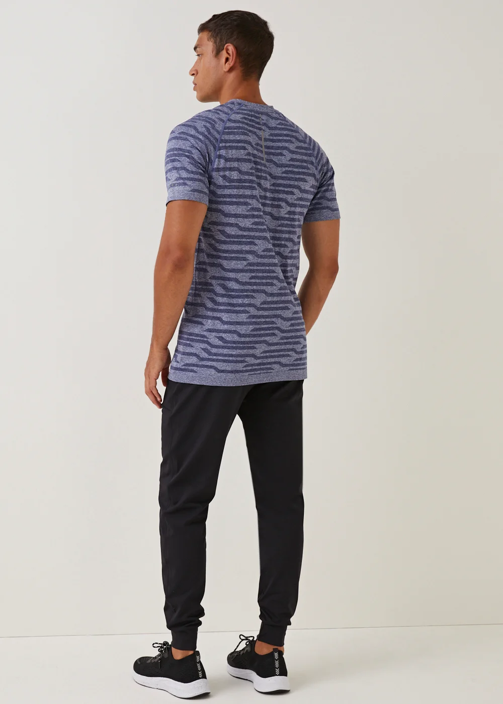 Souluxe Black Sports Joggers - Small Image 4
