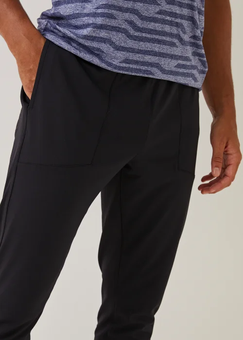 Souluxe Black Sports Joggers - Small Image 5