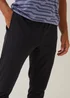 Souluxe Black Sports Joggers - Small Image 5