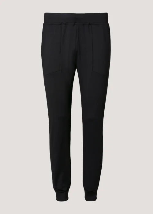 Souluxe Black Sports Joggers - Small Image 3