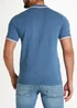 Blue Stripe Knit Polo Shirt - S Image 4