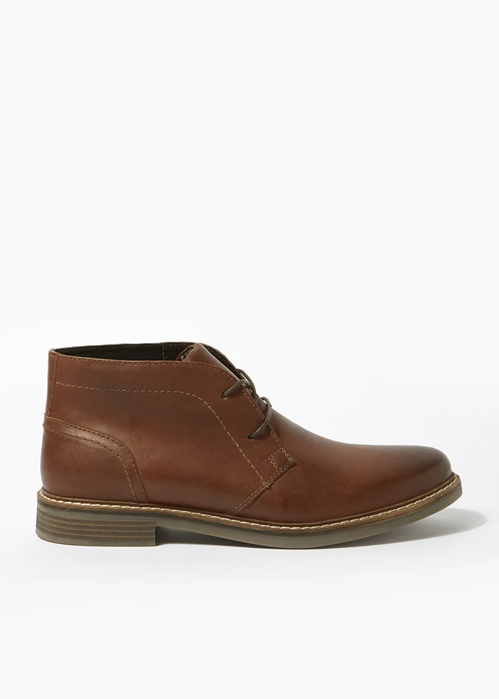 Brown Real Leather Chukka Boots - 7 Image 1