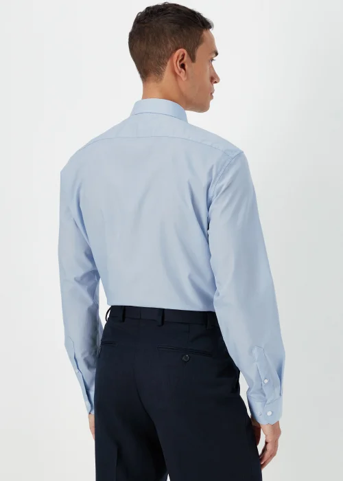 Taylor & Wright Blue Easy Care Regular Fit Short Sleeve Shirt - 14.5 Collar Image 2