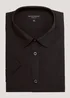 Taylor & Wright Black Easy Care Regular Fit Short Sleeve Shirt - 14.5 Collar Image 5