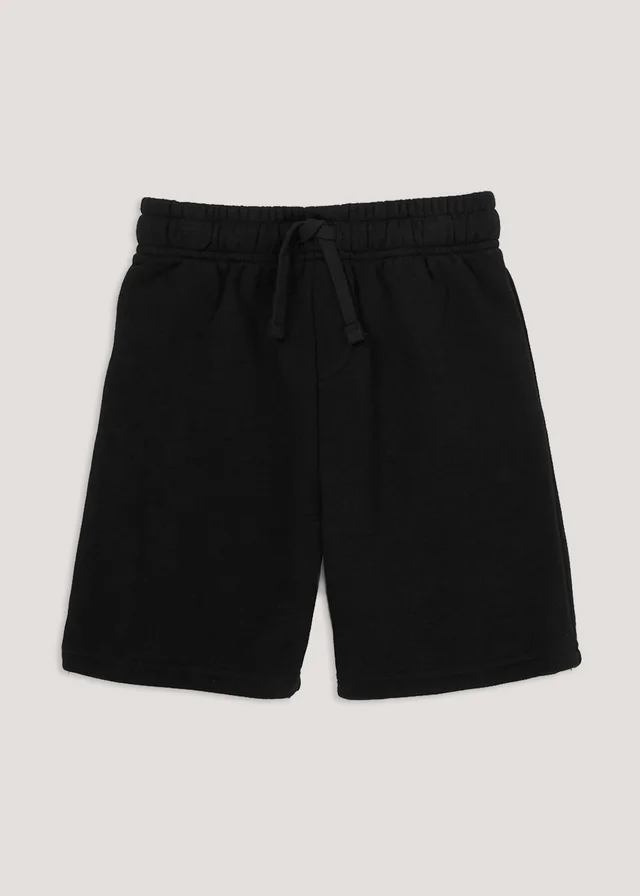 Kids Black Jogger School Sports Shorts (3-13yrs)