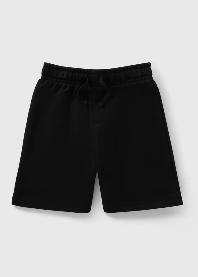 Kids Black Jogger School Sports Shorts (3-13yrs)