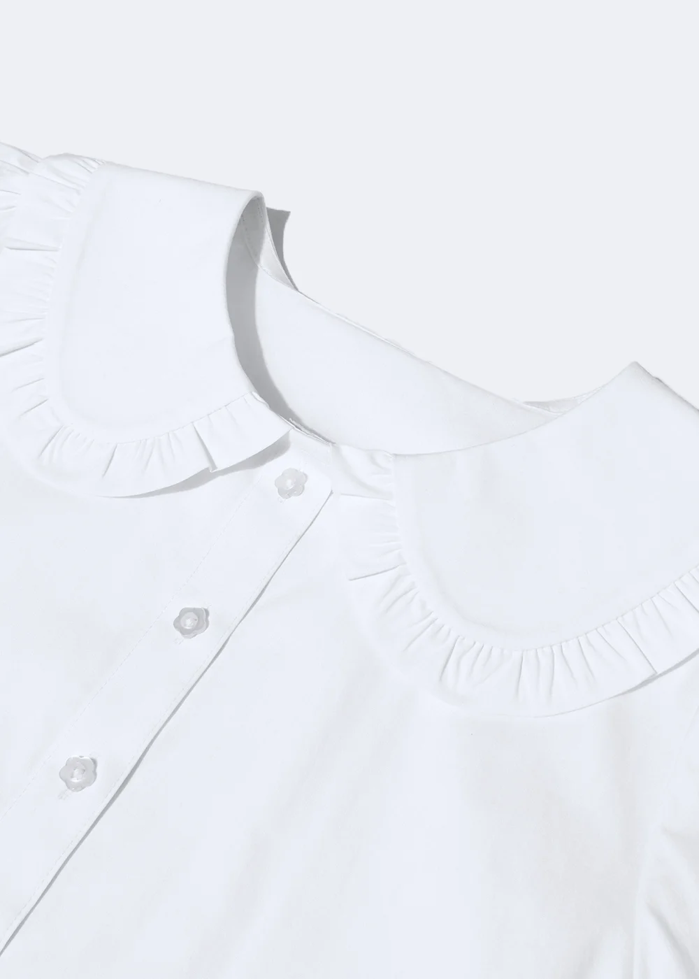 Girls White Frill Collar School Blouse (8-16yrs) - 8 Yrs Image 2