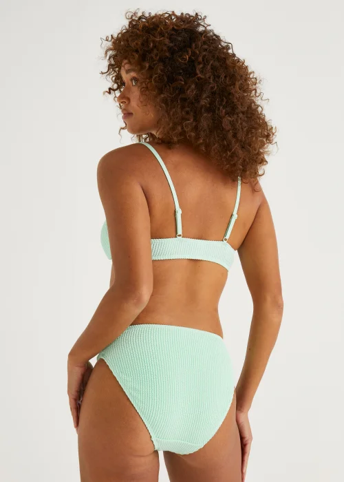 Mint V-Front Crinkle Bikini Bottoms - 6 Image 3
