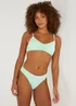 Mint V-Front Crinkle Bikini Bottoms - 6 Image 1