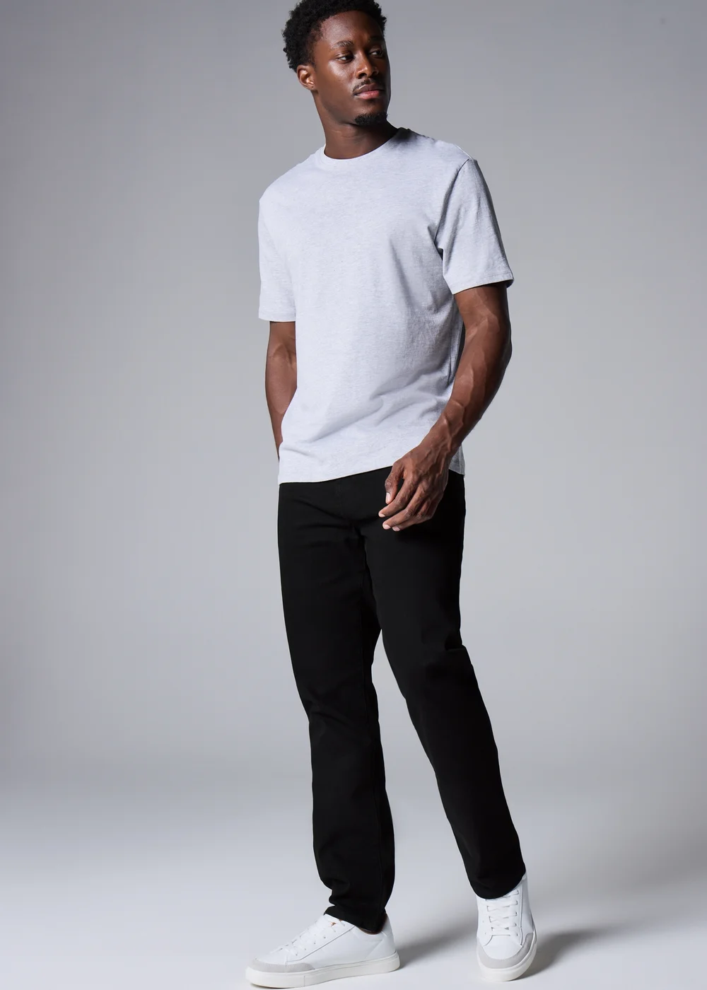 Black Stretch Slim Fit Jeans - 36 S Image 1