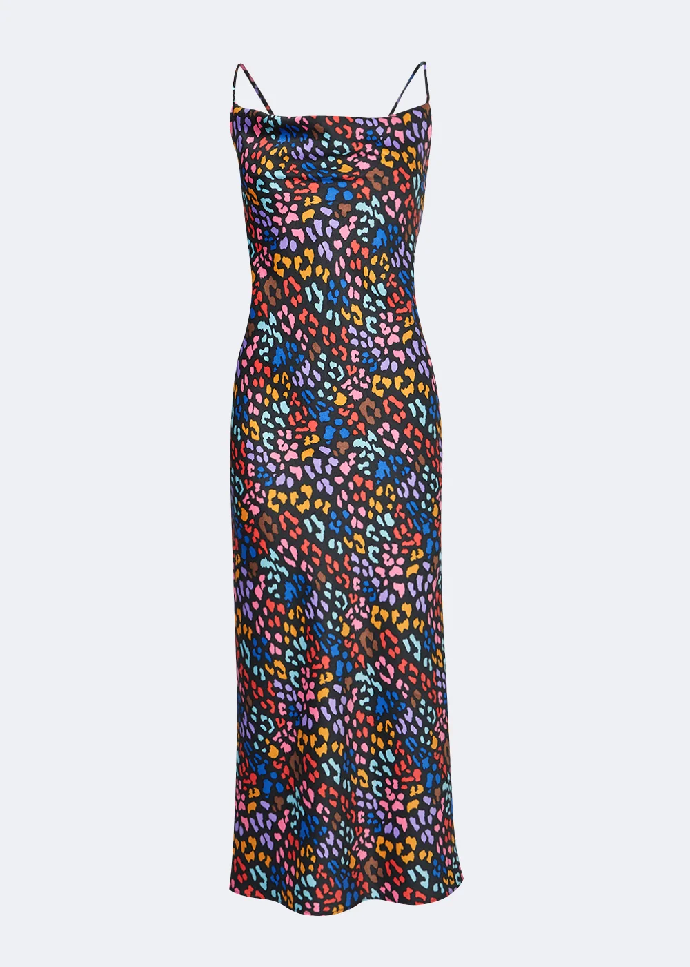 Be Beau Leopard Print Cowl Neck Midi Dress - 6 Image 4