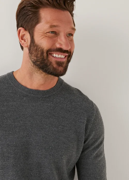 Charcoal Soft Touch Crew Neck Jumper - Extra small Image 4