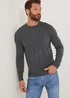 Charcoal Soft Touch Crew Neck Jumper - Extra small Image 1